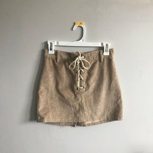 Corduroy High waisted skirt